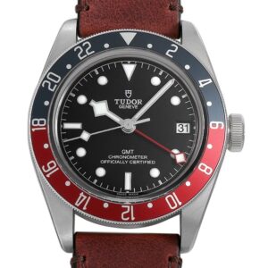 チューダー ヘリテージ ブラックベイ GMT 79830RB レザーストラップ 新品 メンズ
