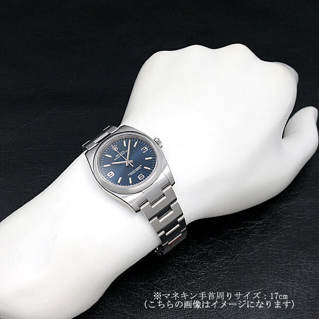 ロレックス オイスターパーペチュアル 116000 ブルー/369ホワイトバー ランダムシリアル 未使用 メンズ
