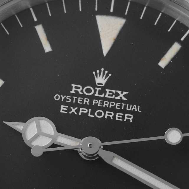 ロレックス エクスプローラー cal.1570 ハック有り 1016 ブラック オールトリチウム フロッグフット アンティーク メンズ