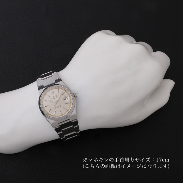 ロレックス オイスターパーペチュアルデイト オイスター50th 1530 シルバー オールトリチウム 40番 アンティーク メンズ