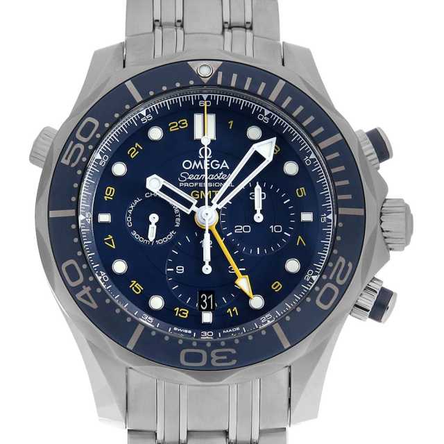 オメガ シーマスター ダイバー300M コーアクシャル GMT クロノグラフ 212.30.44.52.03.001 未使用 メンズ