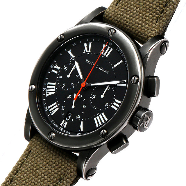 ラルフローレン クロノグラフ サファリ RL67 39mm RLR0240900 未使用 メンズ