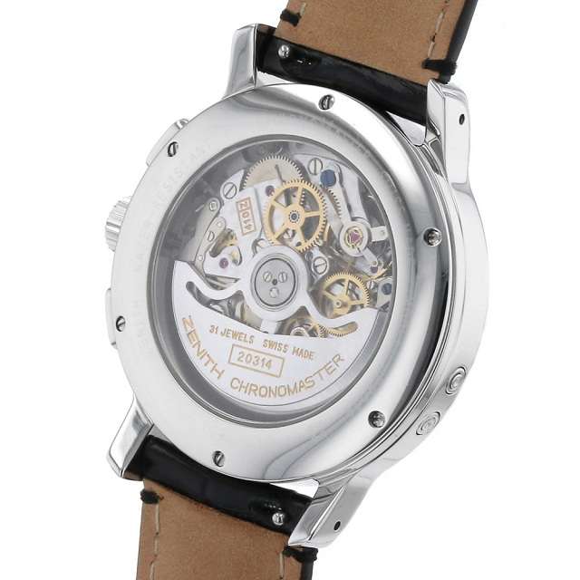 ゼニス クロノマスター トリプルカレンダー エルプリメロ ムーンフェイズ 02.0240.410/01 中古 メンズ