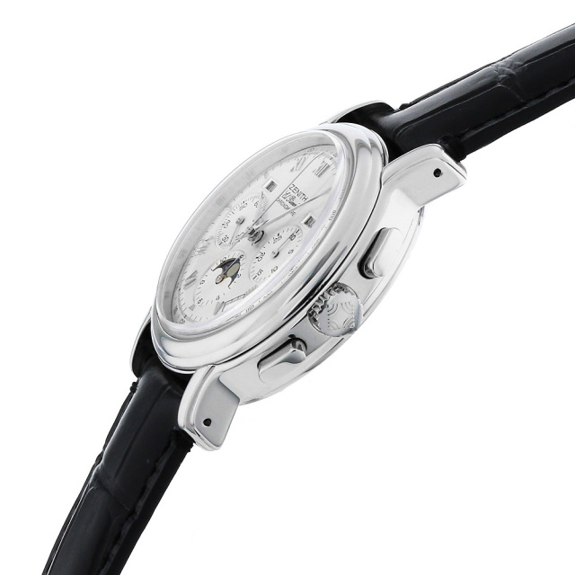 ゼニス クロノマスター トリプルカレンダー エルプリメロ ムーンフェイズ 02.0240.410/01 中古 メンズ