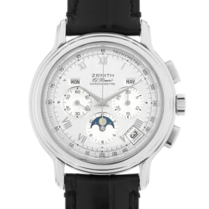 ゼニス クロノマスター トリプルカレンダー エルプリメロ ムーンフェイズ 02.0240.410/01 中古 メンズ