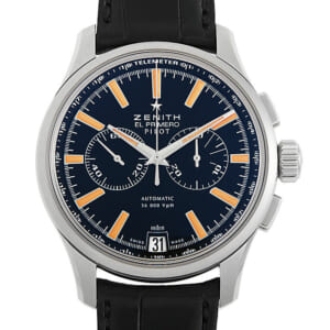ゼニス エルプリメロ パイロット クロノグラフ 日本限定モデル 03.2119.4002/24.C719 中古 メンズ