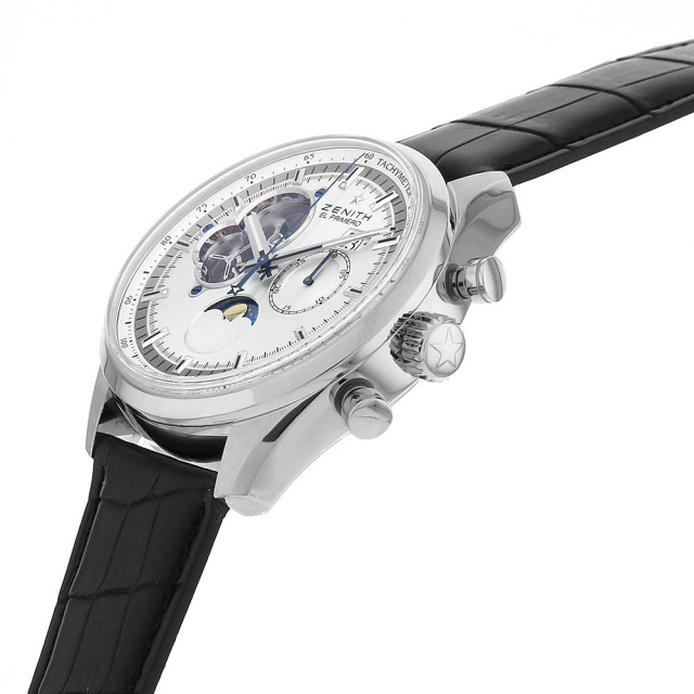 ゼニス エルプリメロ クロノマスターオープン ムーン&サンフェイズ 03.2160.4047/01.C713 中古 メンズ