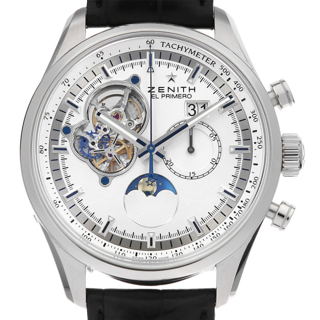 ゼニス エルプリメロ クロノマスターオープン ムーン&サンフェイズ 03.2160.4047/01.C713 中古 メンズ