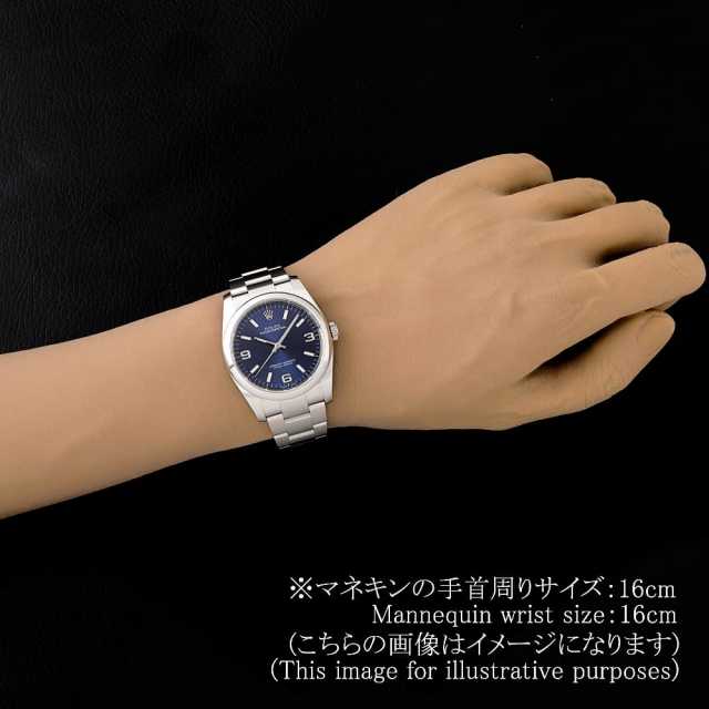 ロレックス オイスターパーペチュアル 116000 ブルー 369ホワイトバー ランダム番 中古 メンズ