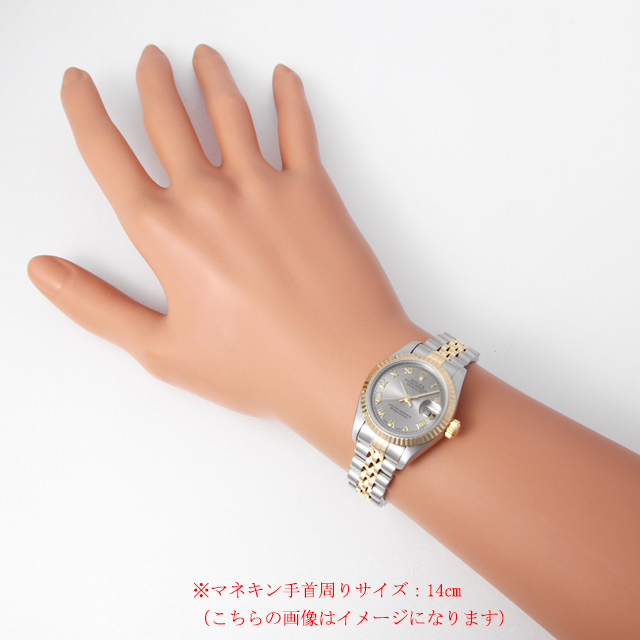 ロレックス デイトジャスト 69173 グレー/ローマ W番 中古 レディース 商品画像 4