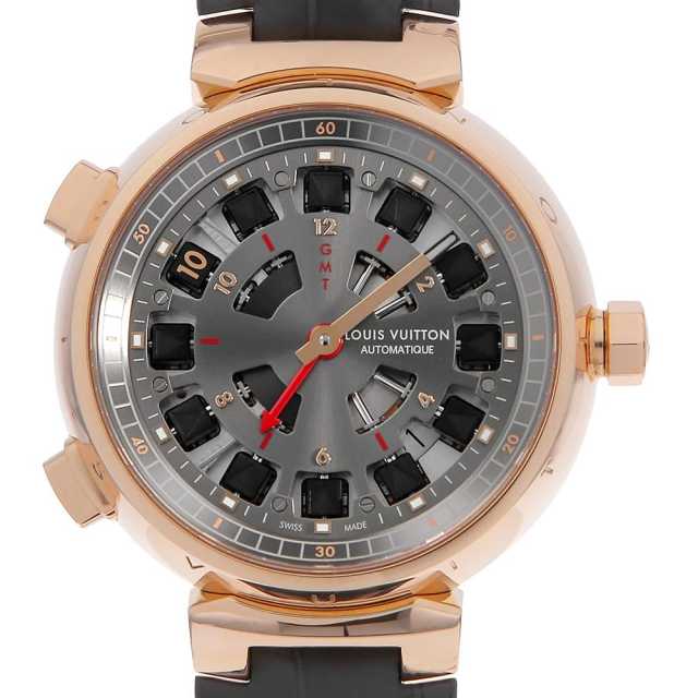 ルイヴィトン タンブール スピンタイム GMT Q10C5 中古 メンズ
