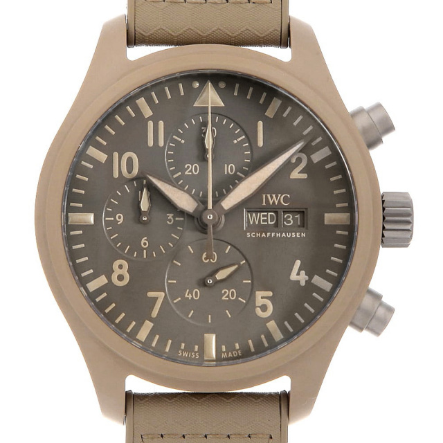 IWC パイロットウォッチ クロノグラフ トップガン モハーヴェ デザート 500本限定 IW389103 中古 メンズ
