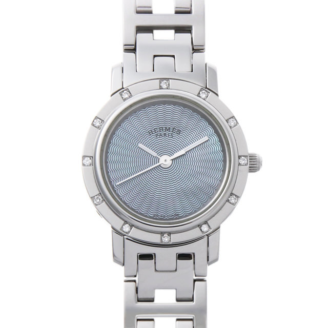 エルメス クリッパー ナクレ 12Pダイヤ CL4.230 中古 レディース