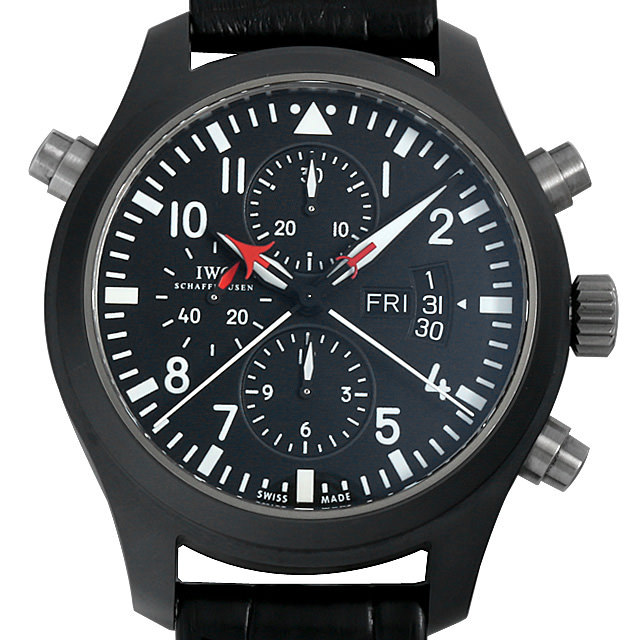 IWC パイロットウォッチ ダブルクロノ トップガン IW379901 中古 メンズ