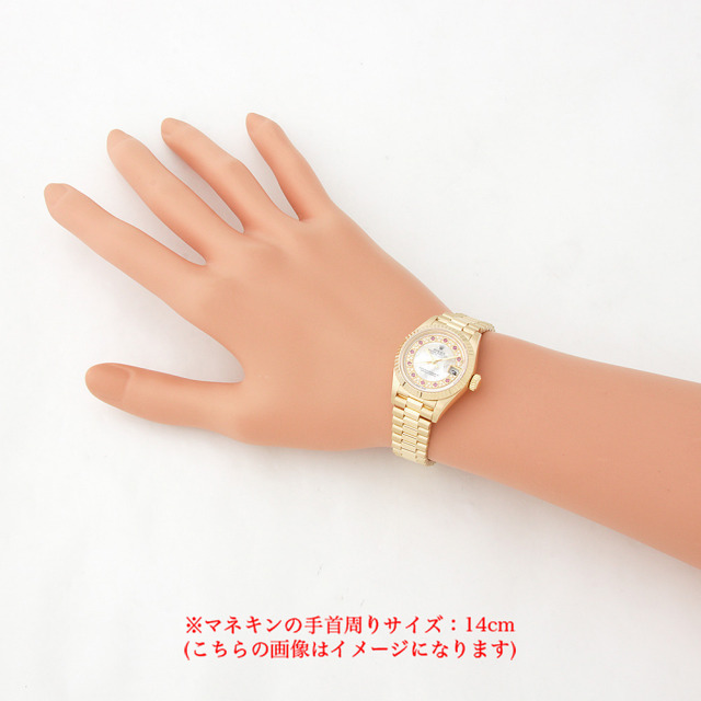 ロレックス デイトジャスト ミリヤードダイヤ/11Pルビー 79178NMR ホワイトシェル U番 中古 レディース 商品画像 5
