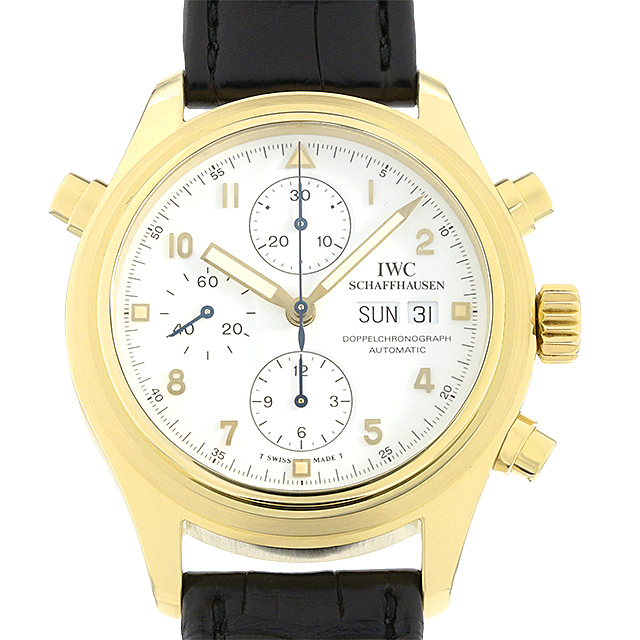 IWC パイロットウォッチ ドッペルクロノグラフ 3713-011 中古 メンズ