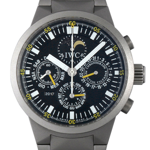 IWC GSTパーペチュアルカレンダー クロノグラフ IW375602(3756-02) 中古 メンズ