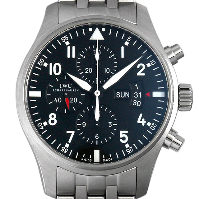 IWC パイロットウォッチ クロノグラフ IW377704 中古 メンズ