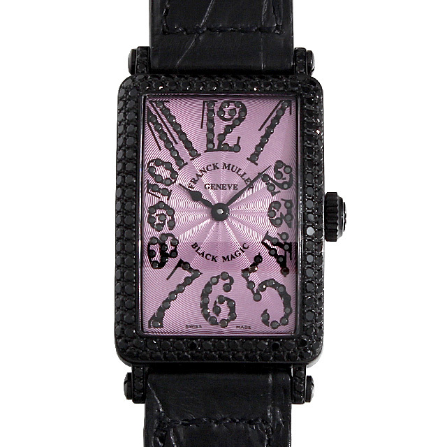 フランクミュラー ロングアイランド ブラックマジック 902QZD BLACK MAGIC 中古 レディース