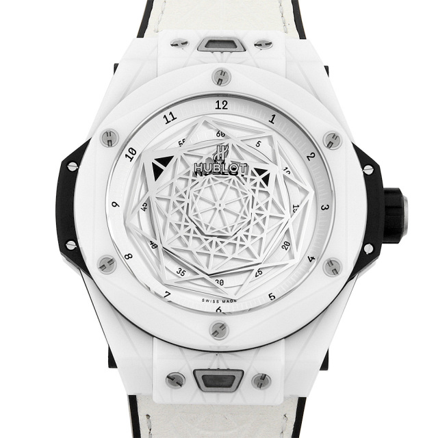 ウブロ ビッグバン ウニコ サンブルー セラミック ホワイト 世界限定200本 415.HX.2027.VR.MXM19 中古 メンズ