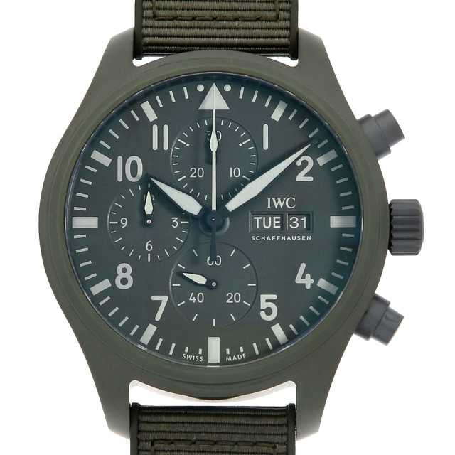 IWC パイロットウォッチ クロノグラフ トップガン ウッドランド IW389106 中古 メンズ