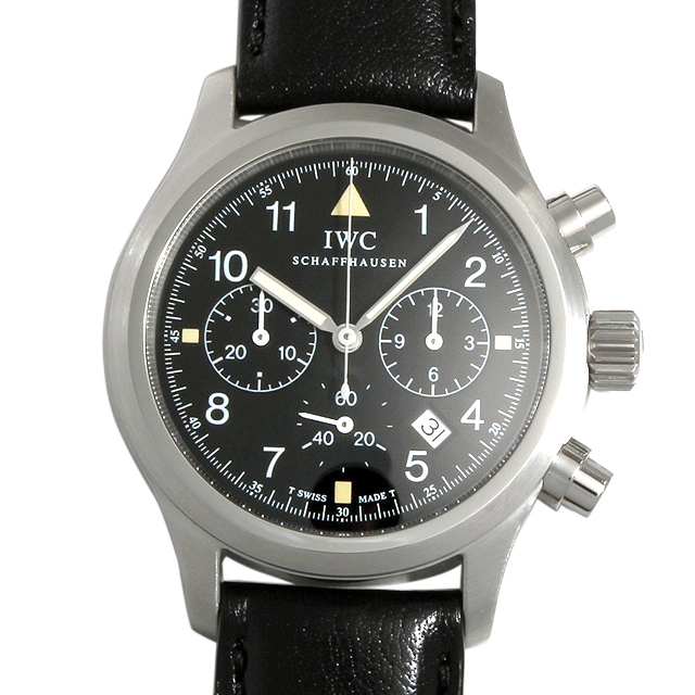 IWC フリーガークロノグラフ メカクォーツ 3741-01(3741-001) 中古 メンズ