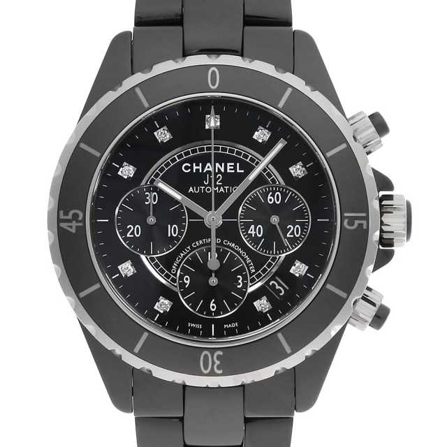 シャネル J12 クロノグラフ 9Pダイヤ H2419 中古 メンズ
