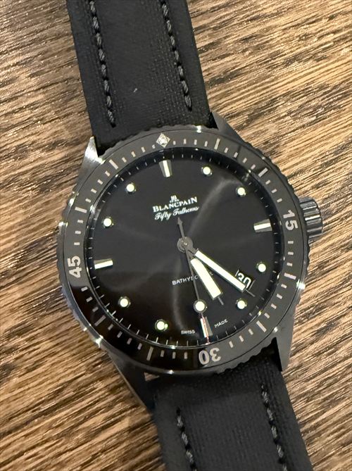 ブランパン フィフティ ファゾムス バチスカーフ 5000-0130-B52Aの購入レビュー(評価・評判・口コミ)【maseratista様】