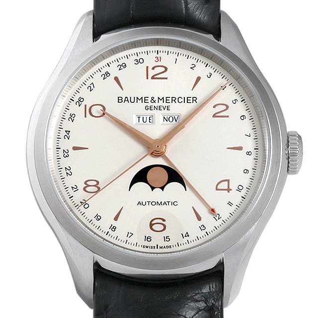 ボーム＆メルシエ クリフトン トリプルカレンダー ムーンフェイズ MOA10055 中古 メンズ