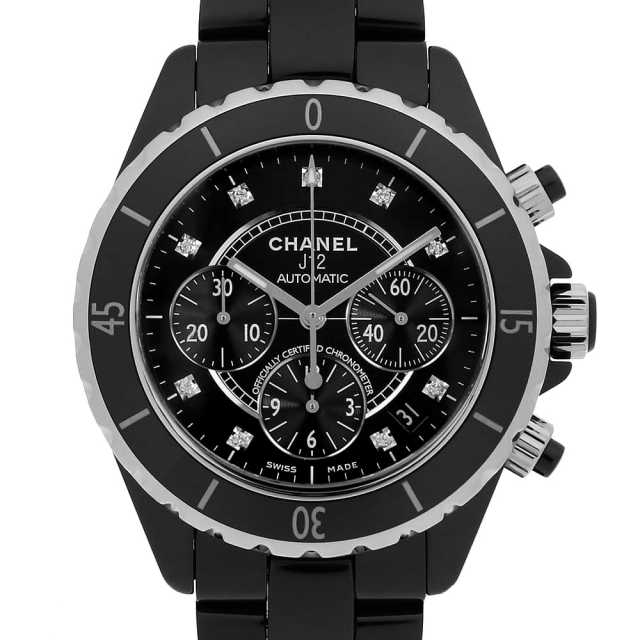 シャネル J12 クロノグラフ 9Pダイヤ H2419 中古 メンズ