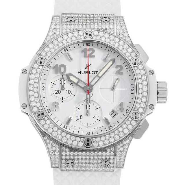 ウブロ ビッグバン スチール ホワイト ダイヤモンド 342.SE.230.RW.174 中古 メンズ