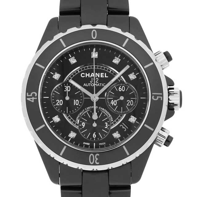 シャネル J12 クロノグラフ 9Pダイヤ H2419 中古 メンズ