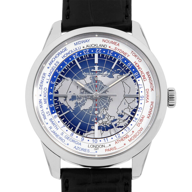 ジャガールクルト ジオフィジック ユニバーサルタイム Q8108420(503.8.T2.S) 中古 メンズ