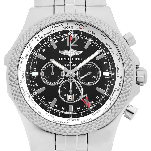 ブライトリング ベントレー GMT クロノグラフ A476C68SGS(A47362) 中古 メンズ
