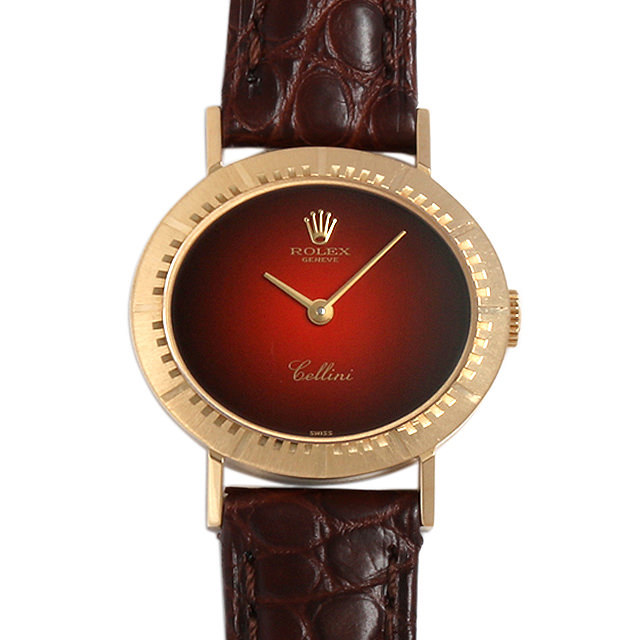 ロレックス チェリーニ W番 4081/8 ブラウングラデーション 中古 レディース