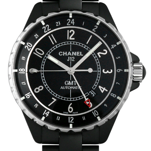 シャネル J12 GMT マットブラック H3101 中古 メンズ