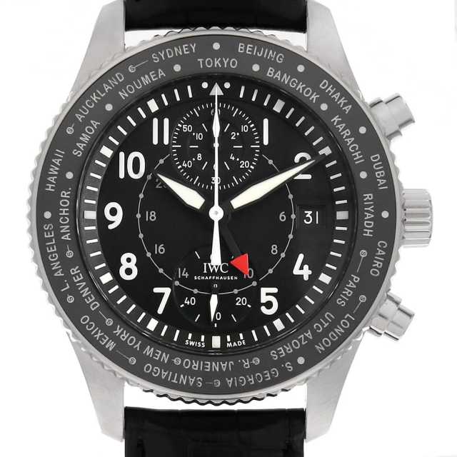 IWC パイロットウォッチ タイムゾーナークロノグラフ IW395001 中古 メンズ
