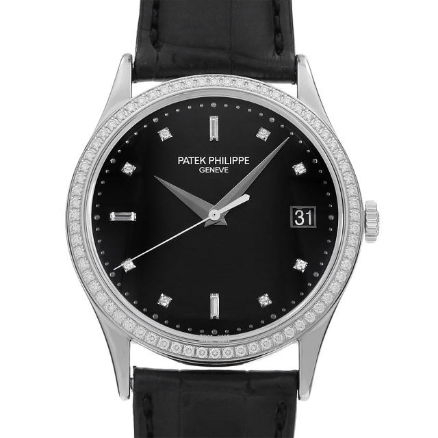パテックフィリップ カラトラバ ベゼルダイヤ 5297G-001 中古 メンズ