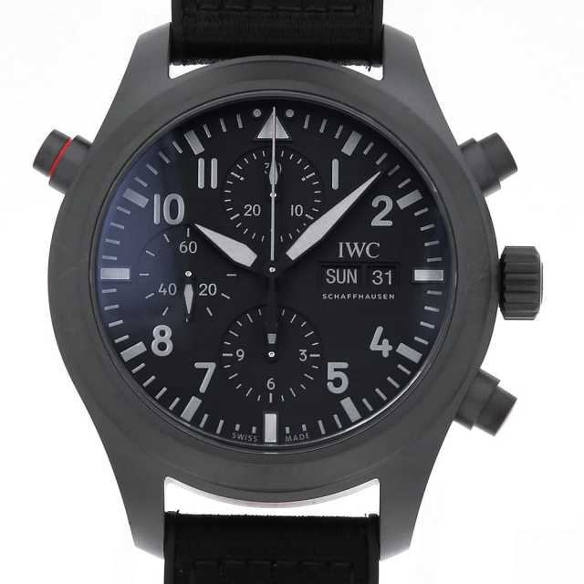 IWC パイロットウォッチ ダブルクロノグラフ トップガン セラタニウム IW371815 中古 メンズ