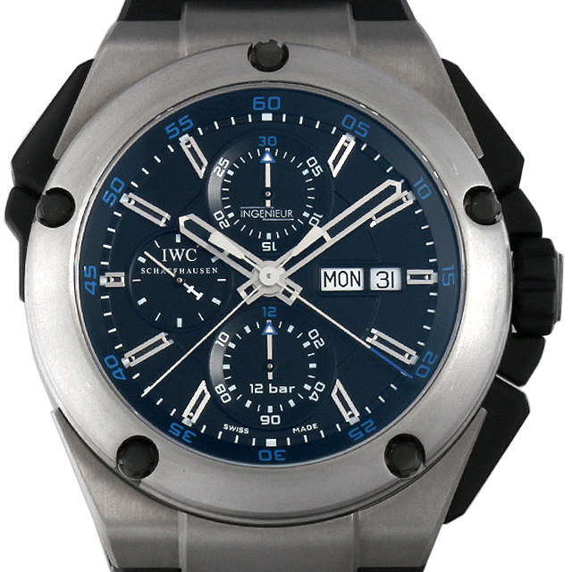 IWC インヂュニア ダブルクロノグラフ IW376501 インジュニア 中古 メンズ