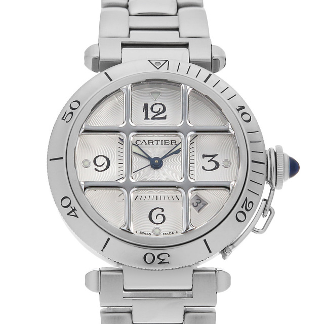 カルティエ パシャ 38mm グリッド W31040H3 中古 メンズ
