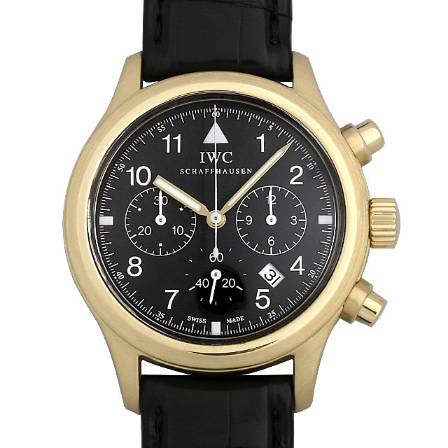 IWC パイロットウォッチ クロノグラフ メカクォーツ IW3740 中古 メンズ