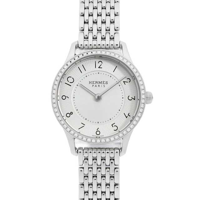 エルメス スリム ドゥ エルメス ベゼルダイヤ 041743WW00(CA2.130) 中古 レディース