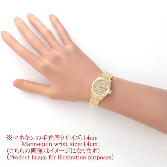 ロレックス デイトジャスト サークルダイヤ 10Pルビー 69178LR シャンパン R番 中古 レディース 商品画像 6