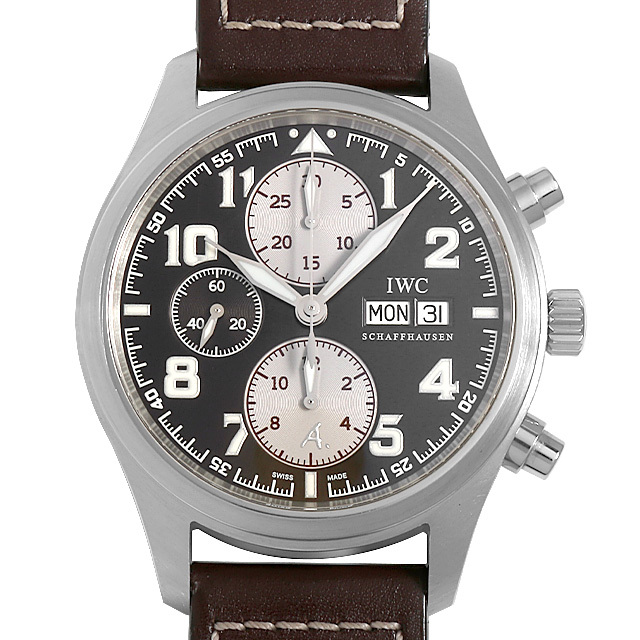 IWC パイロットウォッチ クロノグラフ アントワーヌ ド サンテグジュペリ 世界限定1630本 IW371709 中古 メンズ