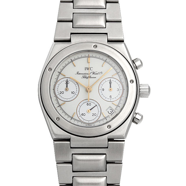 IWC インヂュニア クロノグラフ メカクォーツ IW3733 インジュニア 中古 ボーイズ(ユニセックス)