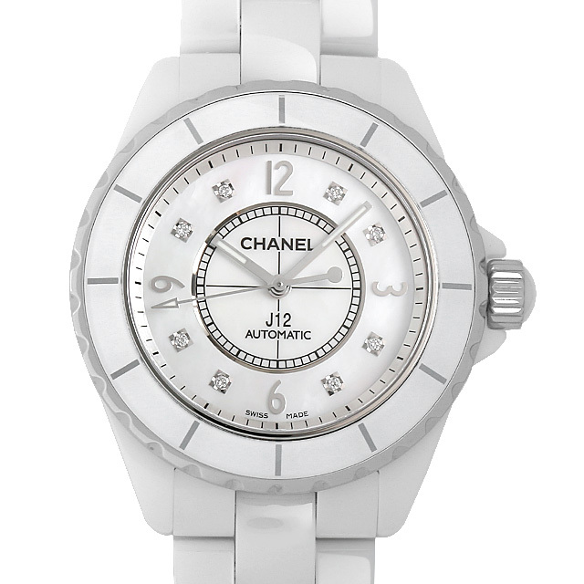 シャネル J12 8Pダイヤ H2423 中古 メンズ