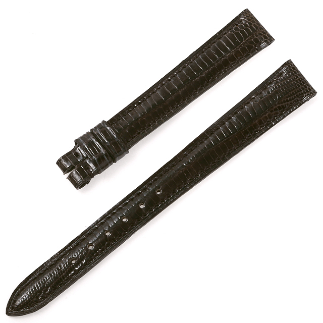カミーユフォルネ 尾錠用革ベルト テジュー 濃茶/ダークブラウン 12mm-10mm 未使用 WEB限定品