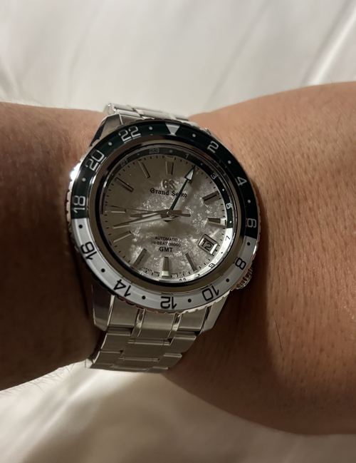 グランドセイコー スポーツコレクション マスターショップ限定 メカニカルハイビート GMT 雪渓 SBGJ277の購入レビュー（評価・評判・口コミ）【K,O様】