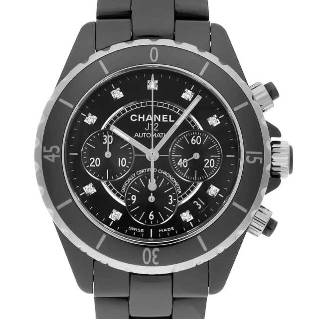 シャネル J12 クロノグラフ 9Pダイヤ H2419 中古 メンズ